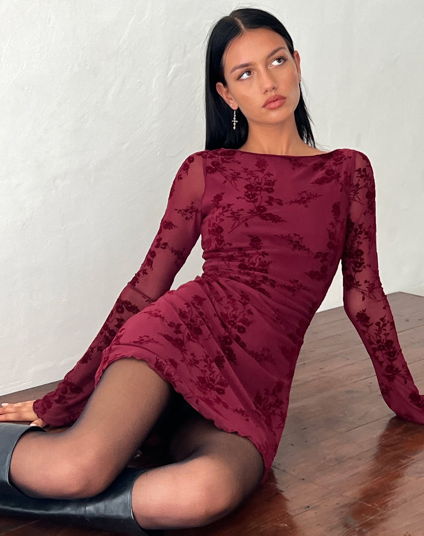 Linera™ Long Sleeve Mini Dress