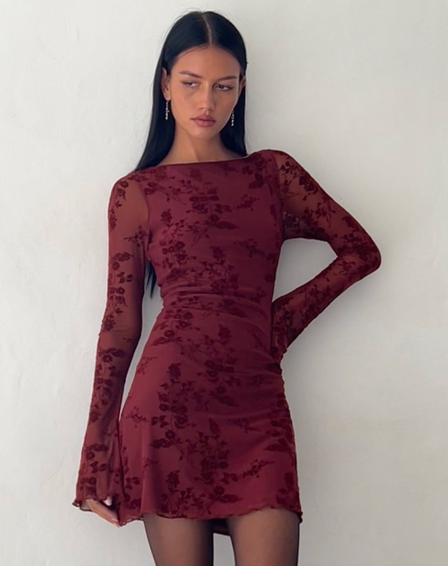 Linera™ Long Sleeve Mini Dress